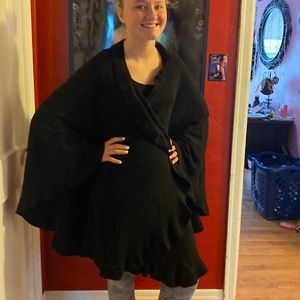 Black coverall sweater